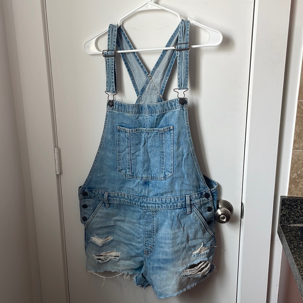 Jean Short Overalls
